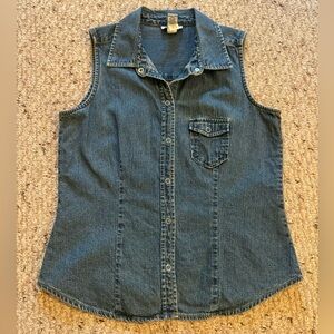 ~2 for $12~ Vintage Denim Sleeveless Top